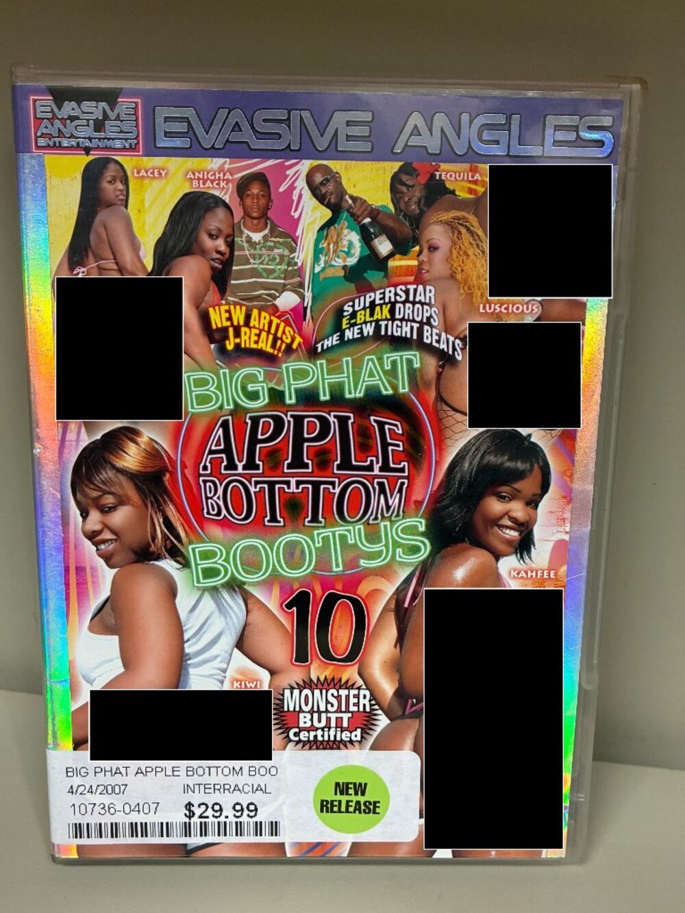 Evasive Angles Big Phat Apple Bottom DVD Anyjah Black, Kahfee Kakes, Luscious
